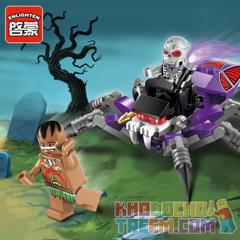 Enlighten 1301 Qman 1301 non  NHỆN ĐỘC bộ đồ chơi xếp lắp ráp ghép mô hình Pirates Of The Caribbean LEGENDARY PIRATES Cướp Biển Vùng Caribe 73 khối