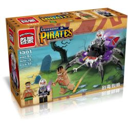 Enlighten 1301 Qman 1301 non  NHỆN ĐỘC bộ đồ chơi xếp lắp ráp ghép mô hình Pirates Of The Caribbean LEGENDARY PIRATES Cướp Biển Vùng Caribe 73 khối