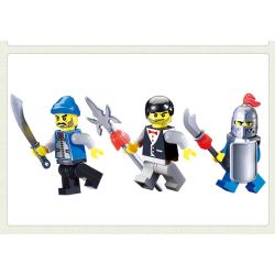 Enlighten 1013 Qman 1013 non  LÒ RÈN bộ đồ chơi xếp lắp ráp ghép mô hình Medieval Castle CASTLE KNIGHTS SMITHY Chiến Tranh Trung Cổ 81 khối