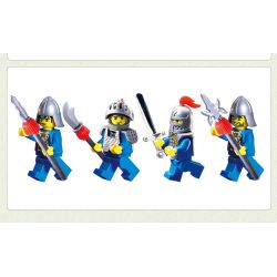Enlighten 1014 Qman 1014 non  LĨNH VỰC VÕ THUẬT bộ đồ chơi xếp lắp ráp ghép mô hình Medieval Castle CASTLE KNIGHTS ARENA Chiến Tranh Trung Cổ 88 khối