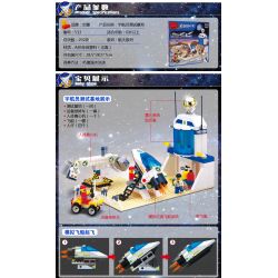 NOT  SPACE SIMULATION STATION 6455 Enlighten 513 Qman 513 xếp lắp ráp ghép mô hình TRẠM MÔ PHỎNG VŨ TRỤ KHÔNG GIAN Town Thị Trấn 245 khối