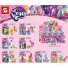SHENG YUAN SY SY682 non  MY LITTLE PONY 8 MÔ HÌNH bộ đồ chơi xếp lắp ráp ghép mô hình  Các Bạn Gái