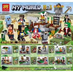 LELE 33089 non  DREAM MANOR 8 MẪU bộ đồ chơi xếp lắp ráp ghép mô hình Minecraft MY WORLD Game Xây Dựng