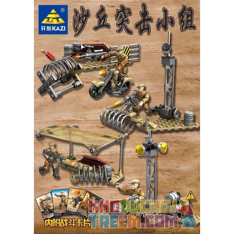 Kazi KY3001 3001 non  DUNE ASSAULT TEAM COLLECTOR'S EDITION 4 LOẠI bộ đồ chơi xếp lắp ráp ghép mô hình Military Army HUNTER-KILLER TEAM Quân Sự Bộ Đội