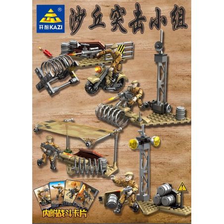 Kazi KY3001 3001 non  DUNE ASSAULT TEAM COLLECTOR'S EDITION 4 LOẠI bộ đồ chơi xếp lắp ráp ghép mô hình Military Army HUNTER-KILLER TEAM Quân Sự Bộ Đội