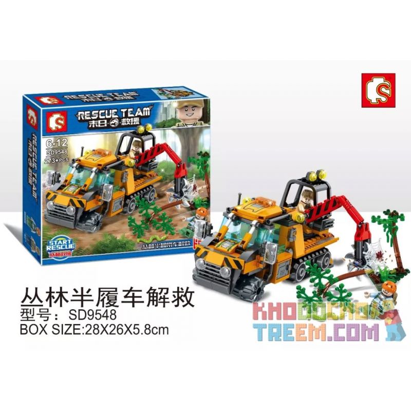 SHENG YUAN SY SD9548 9548 non  GIẢI CỨU NỬA ĐƯỜNG TRONG RỪNG bộ đồ chơi xếp lắp ráp ghép mô hình Rescue Team Đội Cứu Hộ 273 khối