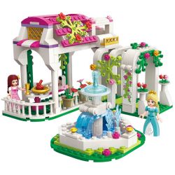 Enlighten 2602 Qman 2602 non  HOA HỒNG MƠ ƯỚC bộ đồ chơi xếp lắp ráp ghép mô hình Prinecess Leah PRINECESS LEAH ROSE CORRIDOR Công Chúa Leah 264 khối