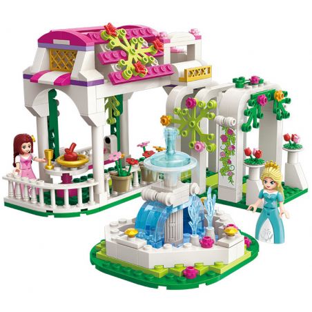 Enlighten 2602 Qman 2602 non  HOA HỒNG MƠ ƯỚC bộ đồ chơi xếp lắp ráp ghép mô hình Prinecess Leah PRINECESS LEAH ROSE CORRIDOR Công Chúa Leah 264 khối