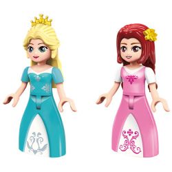 Enlighten 2602 Qman 2602 non  HOA HỒNG MƠ ƯỚC bộ đồ chơi xếp lắp ráp ghép mô hình Prinecess Leah PRINECESS LEAH ROSE CORRIDOR Công Chúa Leah 264 khối