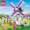 Enlighten 2604 Qman 2604 non  CỐI XAY GIÓ CẦU VỒNG bộ đồ chơi xếp lắp ráp ghép mô hình Prinecess Leah PRINECESS LEAH RAINBOW WINDMILL Công Chúa Leah 209 khối
