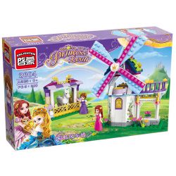 Enlighten 2604 Qman 2604 non  CỐI XAY GIÓ CẦU VỒNG bộ đồ chơi xếp lắp ráp ghép mô hình Prinecess Leah PRINECESS LEAH RAINBOW WINDMILL Công Chúa Leah 209 khối
