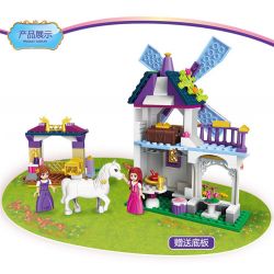 Enlighten 2604 Qman 2604 non  CỐI XAY GIÓ CẦU VỒNG bộ đồ chơi xếp lắp ráp ghép mô hình Prinecess Leah PRINECESS LEAH RAINBOW WINDMILL Công Chúa Leah 209 khối