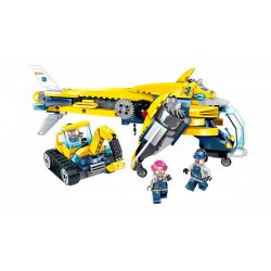 Enlighten 2408 Qman 2408 non  MÁY BAY VẬN TẢI THUNDERBIRD bộ đồ chơi xếp lắp ráp ghép mô hình Kyanite Squad KYANITE SQUAD HEAVY-LIFT AIRCRAFT Đội Khai Khoáng 283 khối