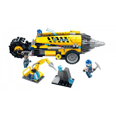 Enlighten 2409 Qman 2409 non  RỒNG TÁCH ĐẤT bộ đồ chơi xếp lắp ráp ghép mô hình Kyanite Squad KYANITE SQUAD DRILLER PLATFORM Đội Khai Khoáng 238 khối