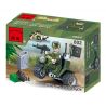 Enlighten 802 Qman 802 non  XE BA BÁNH bộ đồ chơi xếp lắp ráp ghép mô hình Military Army COMBATZONES SIDE-CAR MOTORCYCLE Quân Sự Bộ Đội 24 khối