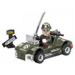 Enlighten 803 Qman 803 non  XE QUÂN SỰ NHỎ bộ đồ chơi xếp lắp ráp ghép mô hình Military Army COMBATZONES SMALL MILITARY Quân Sự Bộ Đội 51 khối