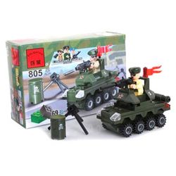 Enlighten 805 Qman 805 non  BỂ NHỎ bộ đồ chơi xếp lắp ráp ghép mô hình Military Army COMBATZONES SMALL TANKS Quân Sự Bộ Đội 69 khối