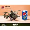 Enlighten 818 Qman 818 non  MÁY BAY TRỰC THĂNG bộ đồ chơi xếp lắp ráp ghép mô hình Military Army COMBATZONES HELICOPTER Quân Sự Bộ Đội 275 khối