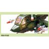 Enlighten 818 Qman 818 non  MÁY BAY TRỰC THĂNG bộ đồ chơi xếp lắp ráp ghép mô hình Military Army COMBATZONES HELICOPTER Quân Sự Bộ Đội 275 khối
