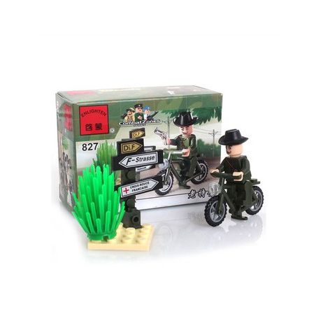 Enlighten 827 Qman 827 non  ĐIỆP VIÊN CŨ bộ đồ chơi xếp lắp ráp ghép mô hình Military Army COMBATZONES SECRET AGENT Quân Sự Bộ Đội 20 khối