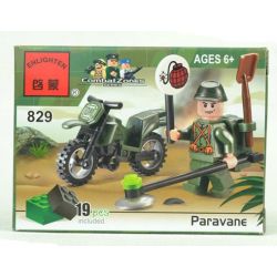 Enlighten 829 Qman 829 non  MÁY DÒ MÌN bộ đồ chơi xếp lắp ráp ghép mô hình Military Army COMBATZONES PARAVANE Quân Sự Bộ Đội 19 khối
