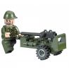 Enlighten 830 Qman 830 non  XE NGỰA bộ đồ chơi xếp lắp ráp ghép mô hình Military Army COMBATZONES SMALL CHARIOT Quân Sự Bộ Đội 28 khối