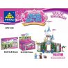 Kazi KY98708 98708 non  CINDERELLA DREAM CASTLE FOUR KẾT HỢP bộ đồ chơi xếp lắp ráp ghép mô hình Disney Princess CINDERELLA'S DREAM WORLD Công Chúa