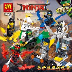 LELE 31087 non  8 XE CẤU HÌNH NHỎ bộ đồ chơi xếp lắp ráp ghép mô hình The  Ninjago Movie THE LELE NINJA MOVIE Ninja Lốc Xoáy