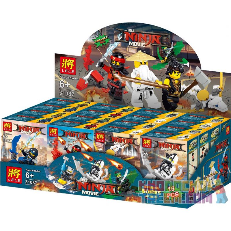LELE 31087 non  8 XE CẤU HÌNH NHỎ bộ đồ chơi xếp lắp ráp ghép mô hình The  Ninjago Movie THE LELE NINJA MOVIE Ninja Lốc Xoáy