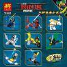 LELE 31087 non  8 XE CẤU HÌNH NHỎ bộ đồ chơi xếp lắp ráp ghép mô hình The  Ninjago Movie THE LELE NINJA MOVIE Ninja Lốc Xoáy