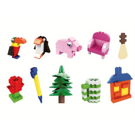 Winner 5021 non  CẦU VỒNG SÁNG TẠO bộ đồ chơi xếp lắp ráp ghép mô hình Creator 260 khối