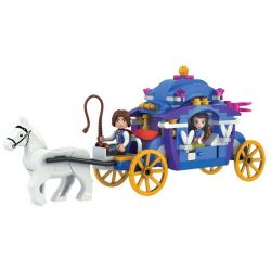 Winner 5001 non  XE CÔNG CHÚA bộ đồ chơi xếp lắp ráp ghép mô hình Snow White Princess Nàng Bạch Tuyết 170 khối