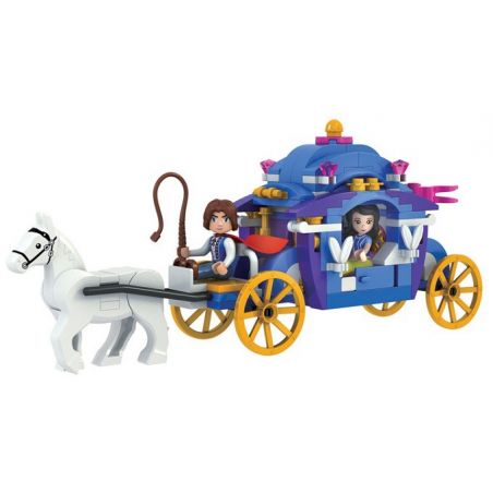 Winner 5001 non  XE CÔNG CHÚA bộ đồ chơi xếp lắp ráp ghép mô hình Snow White Princess Nàng Bạch Tuyết 170 khối