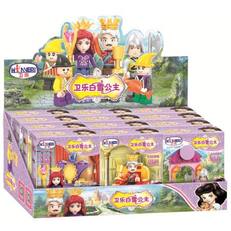 WINNER JEMLOU 5008A 5008B 5008C 5008D 5008E 5008F non  MINIFIGURES 6 MÔ HÌNH bộ đồ chơi xếp lắp ráp ghép mô hình Snow White Princess Nàng Bạch Tuyết 189 khối