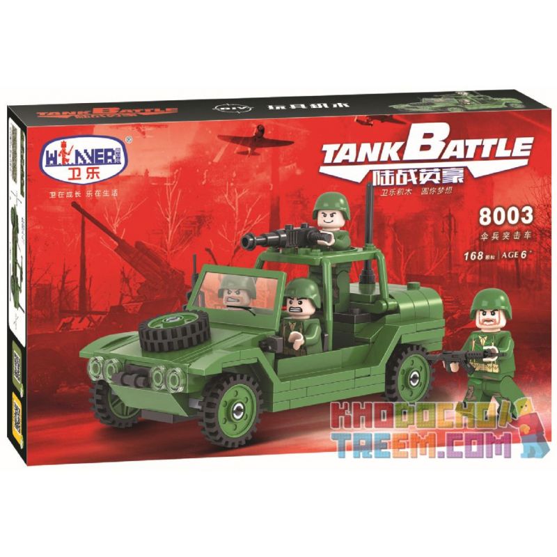 IBLOCK PL-920-100 920-100 PL920-100 Winner 8003 non  XE TẤN CÔNG CỦA LÍNH DÙ bộ đồ chơi xếp lắp ráp ghép mô hình Tank Battle TANKBATTLE Xe Tăng Đối Đầu 168 khối