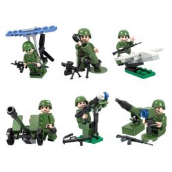 WINNER JEMLOU 8013A 8013B 8013C 8013D 8013E 8013F non  SOLDIER MINIFIGURES 6 MẶT HÀNG bộ đồ chơi xếp lắp ráp ghép mô hình Tank Battle TANKBATTLE Xe Tăng Đối Đầu