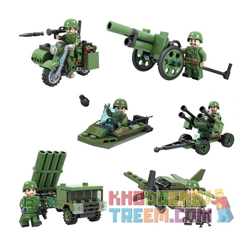 WINNER JEMLOU 8014A 8014B 8014C 8014D 8014E 8014F non  6 CÁNH TAY MINIFIGURES bộ đồ chơi xếp lắp ráp ghép mô hình Tank Battle TANKBATTLE Xe Tăng Đối Đầu
