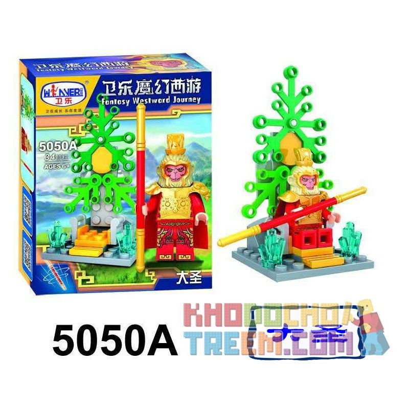 WINNER JEMLOU 5050B 5050C 5050D 5050E 5050F 5050A non  MINIFIGURES 6 MÔ HÌNH bộ đồ chơi xếp lắp ráp ghép mô hình Monkie Kid FANTASY WESTWARD JOURNEY Tây Du Ký Tôn Ngộ Không 187 khối