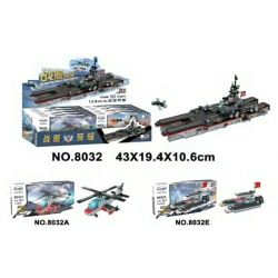 WINNER JEMLOU 8032A 8032B 8032C 8032D 8032E 8032F 8032G 8032H non  TÀU SÂN BAY LÕI KÉP AEOLUS H003 8 KẾT HỢP bộ đồ chơi xếp lắp ráp ghép mô hình Military Army Quân Sự Bộ Đội