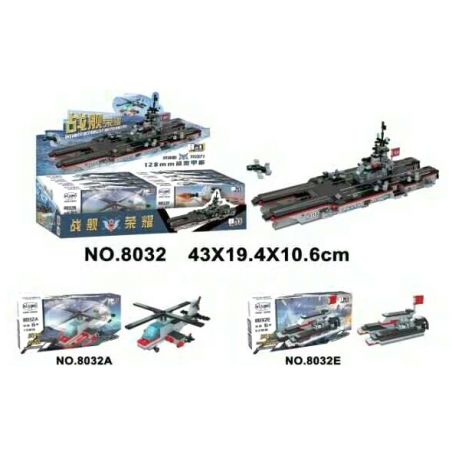 WINNER JEMLOU 8032A 8032B 8032C 8032D 8032E 8032F 8032G 8032H non  TÀU SÂN BAY LÕI KÉP AEOLUS H003 8 KẾT HỢP bộ đồ chơi xếp lắp ráp ghép mô hình Military Army Quân Sự Bộ Đội