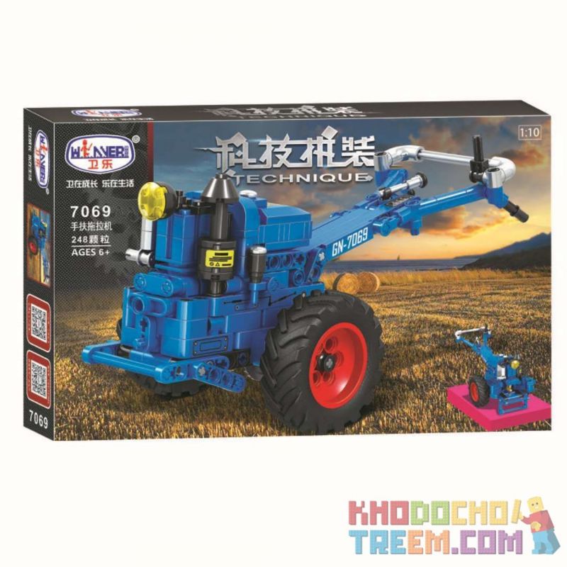Winner 7069 non  MÁY KÉO ĐI BỘ 1:10 tỷ lệ 1:10 bộ đồ chơi xếp lắp ráp ghép mô hình  THE WALKING TRACTOR Kỹ Thuật Công Nghệ Cao Mô Hình Phương Tiện 248 khối