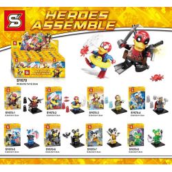 SHENG YUAN SY SY670 non  DEADPOOL VỊT MICKEY MOUSE MINIFIGURE 6 bộ đồ chơi xếp lắp ráp ghép mô hình Marvel Super Heroes HEROES ASSEMBLE Siêu Anh Hùng Marvel