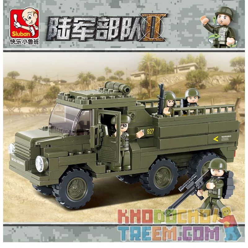 SLUBAN M38-B0301 B0301 0301 M38B0301 38-B0301 non  QUÂN NHÂN CHUYÊN CHỞ bộ đồ chơi xếp lắp ráp ghép mô hình Land Forces 2 Sức Mạnh Mặt Đất 230 khối
