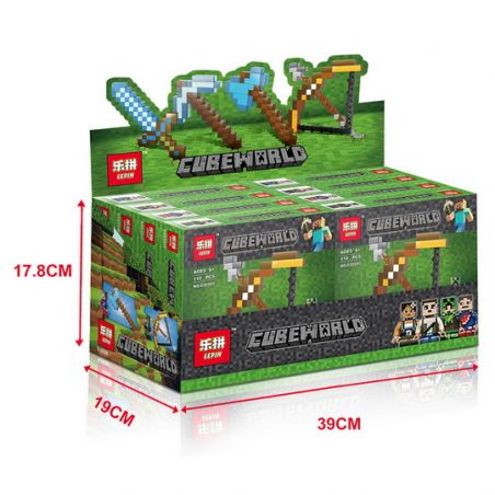 LEPIN 03050A 03050B 03050C 03050D non  VŨ KHÍ ĐỒ CHƠI NGOẠI VI KIẾM KIM CƯƠNG VÀ MŨI TÊN bộ đồ chơi xếp lắp ráp ghép mô hình Minecraft CUBEWORLD Game Xây Dựng