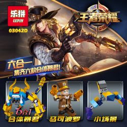 LEPIN 03042A 03042B 03042C 03042D 03042E 03042F non  MINIFIGURE 6 MÔ HÌNH TRONG 1 PHÙ HỢP BẠO CHÚA bộ đồ chơi xếp lắp ráp ghép mô hình King Of Glory Hegemony Game Liên Quân