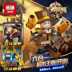 LEPIN 03042A 03042B 03042C 03042D 03042E 03042F non  MINIFIGURE 6 MÔ HÌNH TRONG 1 PHÙ HỢP BẠO CHÚA bộ đồ chơi xếp lắp ráp ghép mô hình King Of Glory Hegemony Game Liên Quân