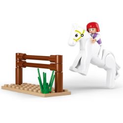 SLUBAN M38-B0517 B0517 0517 M38B0517 38-B0517 non  TẬP CƯỠI NGỰA bộ đồ chơi xếp lắp ráp ghép mô hình Girl's Dream Giấc Mơ Con Gái 20 khối