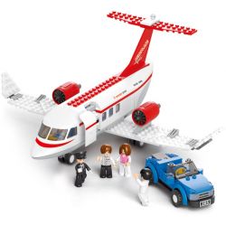 SLUBAN M38-B0365 B0365 0365 M38B0365 38-B0365 non  C-CONCEPT MÁY BAY bộ đồ chơi xếp lắp ráp ghép mô hình City AVIATION Thành Phố 275 khối