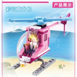 SLUBAN M38 non  4 LOẠI PHƯƠNG TIỆN bộ đồ chơi xếp lắp ráp ghép mô hình Girl's Dream Giấc Mơ Con Gái 283 khối