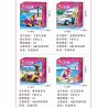 SLUBAN M38 non  4 LOẠI PHƯƠNG TIỆN bộ đồ chơi xếp lắp ráp ghép mô hình Girl's Dream Giấc Mơ Con Gái 283 khối